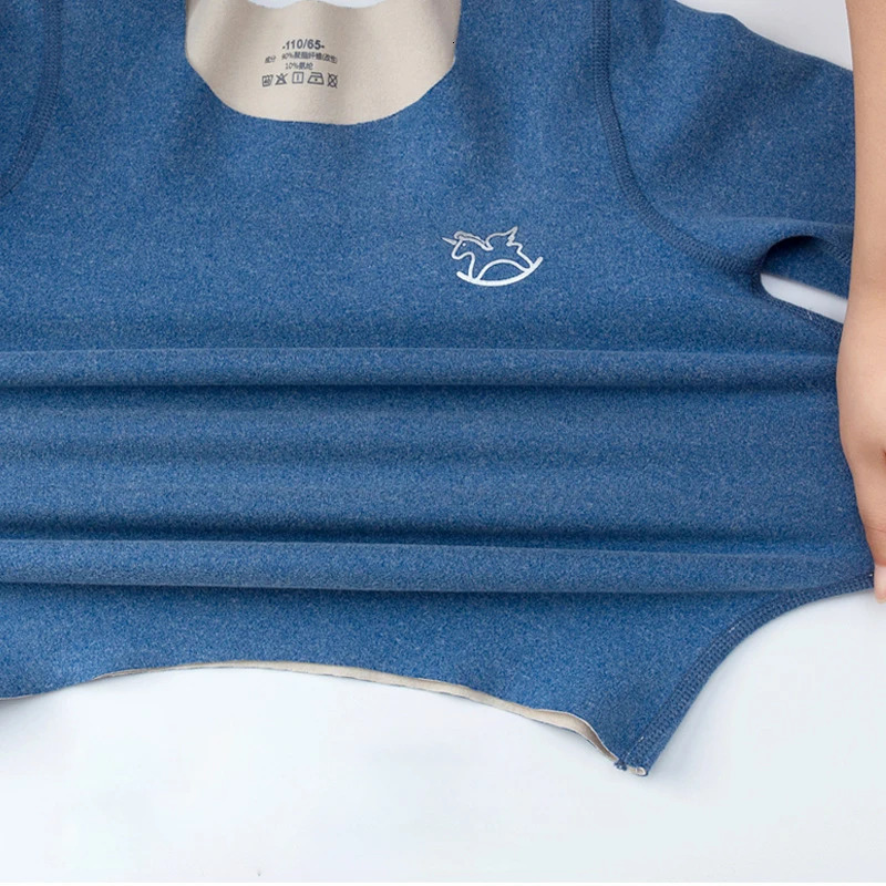 Thermal Underwear For Boys 37° Constant Temperature Girls Pajamas set Winter Children Long Johns Kids Cation Fluff 14 15 Years 240118