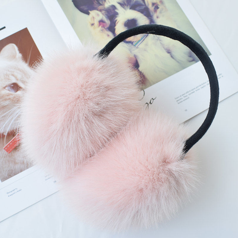 Fox Hair Earmuffs Large Fur Hair Earmuffs Cute Student Ear Hair Earmuffs Warm and Cold Protection Earmuffs in Winter 230919