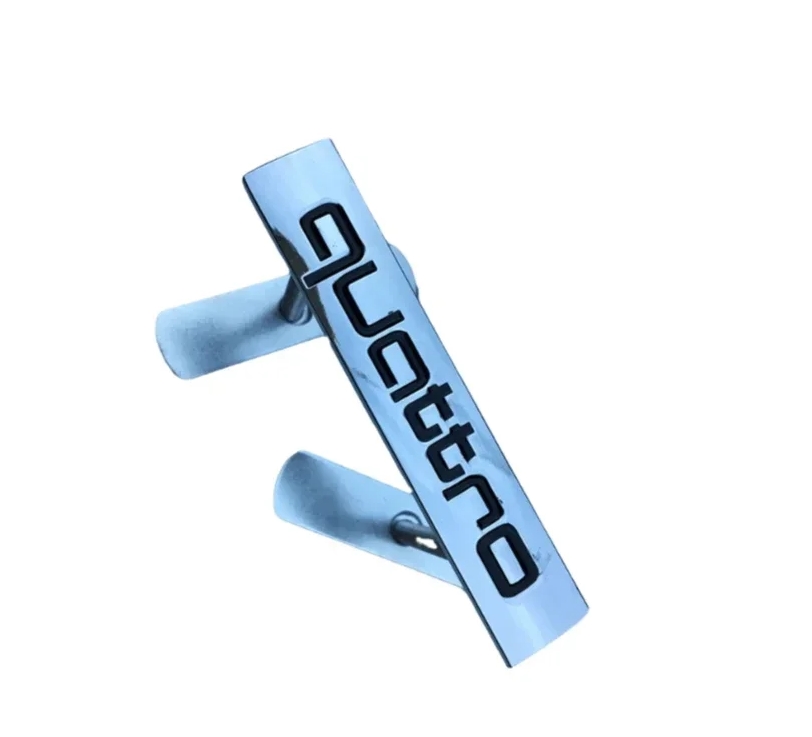 Front Grille Car Emblem Badge Chrome Sticker For Audi Quattro Logo A4 A7 A6 A3 A5 B9 B4 B5 B2 B3 B8 S4 S8 S5 S3 Q3 Accessories