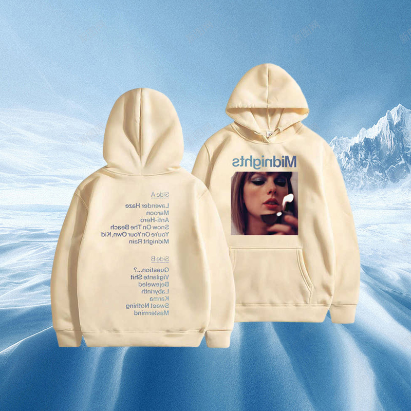 Men's Hoodies Custom style New album Swift Same Style Print Hoodie For Men Vintage hip hop sweats Unisex Sweatshirt L2210256696105