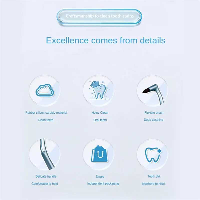 Toothbrush 1~10PCS Orthodontic Interdental Brush Toothbrush Stain Eraser Sponge Remove Tartar/Tea/Smoke Stains Oral Care Tools Tooth Stain