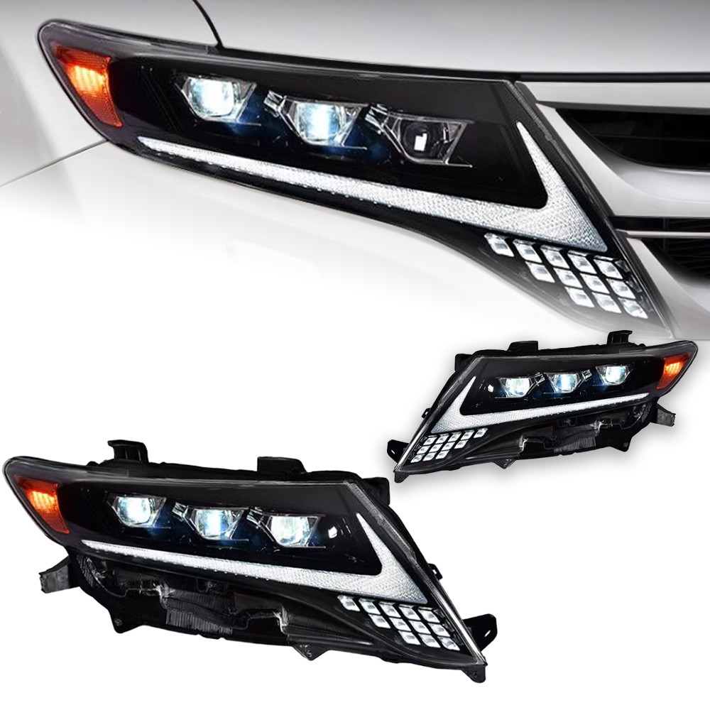 Headlights for Toyota Harrier Venza 2009-2013 Dynamic Turn Signal LED Daytime Running Light Headlamp Assembly