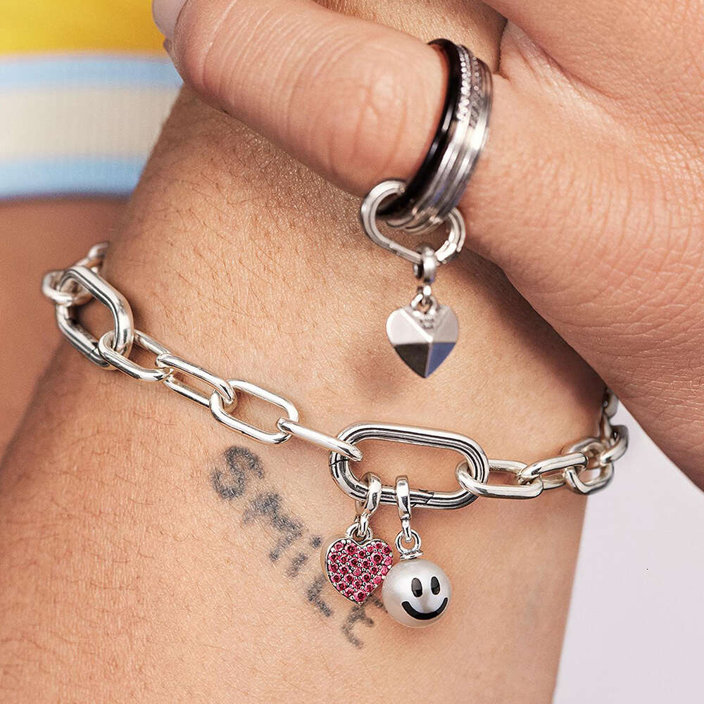 New Sterling Sier Me Heart Mouse Charm Fit Original ME Bracelet Devil Eye Charm Women Fashion Jewelry Gift