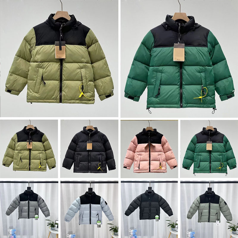 2025 Childs Down Coat Reversible Perrito Jacket Toddler Boys Girls Kids Winter Mount Chimborazo Hoodies Green Warm Nor Thick 700 Overcoat 100-170