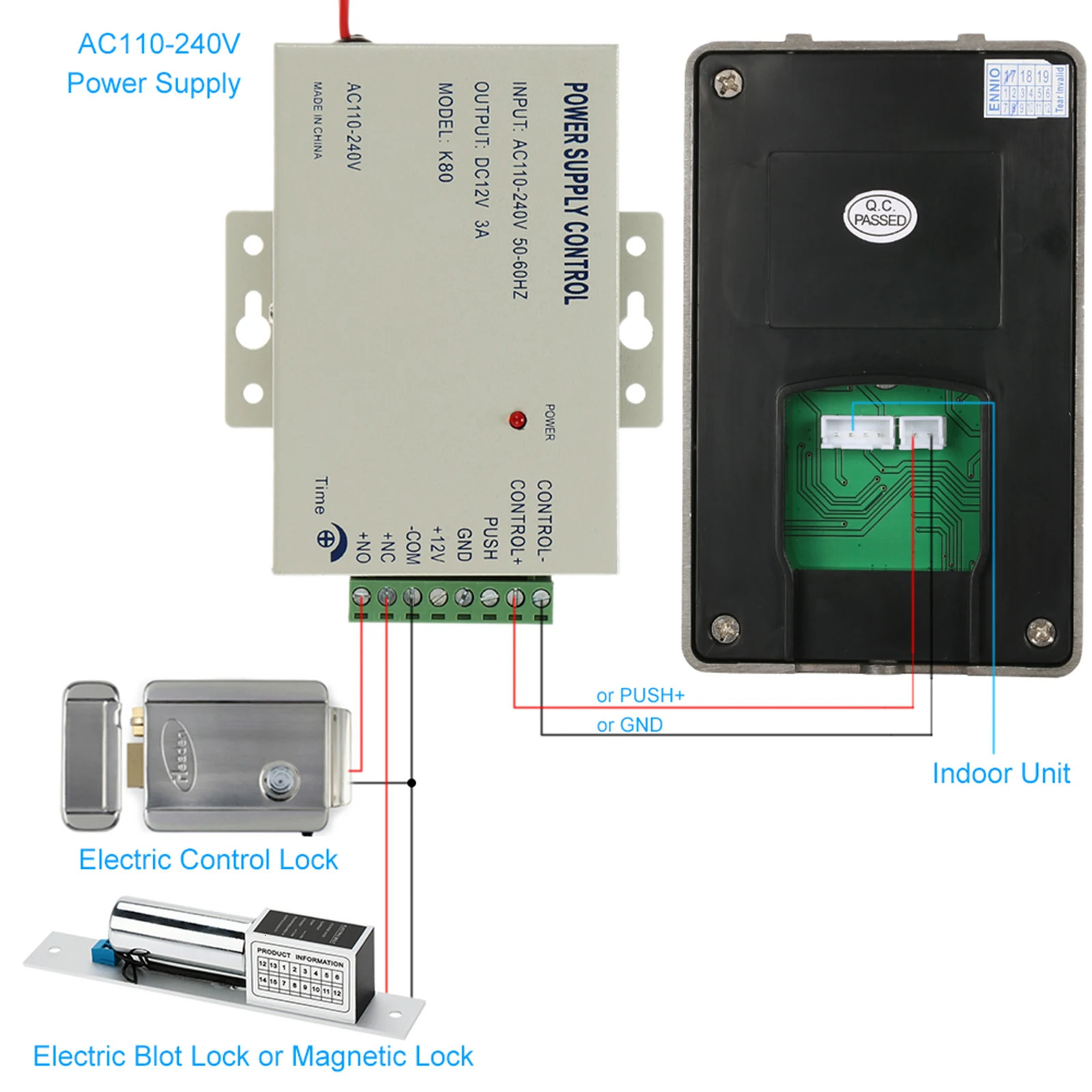 7 inch Wired Video Door Phone Doorbell Indoor Monitor with IRCUT Rainproof Outdoor Camera Visual Intercom Remote Unlock 240123