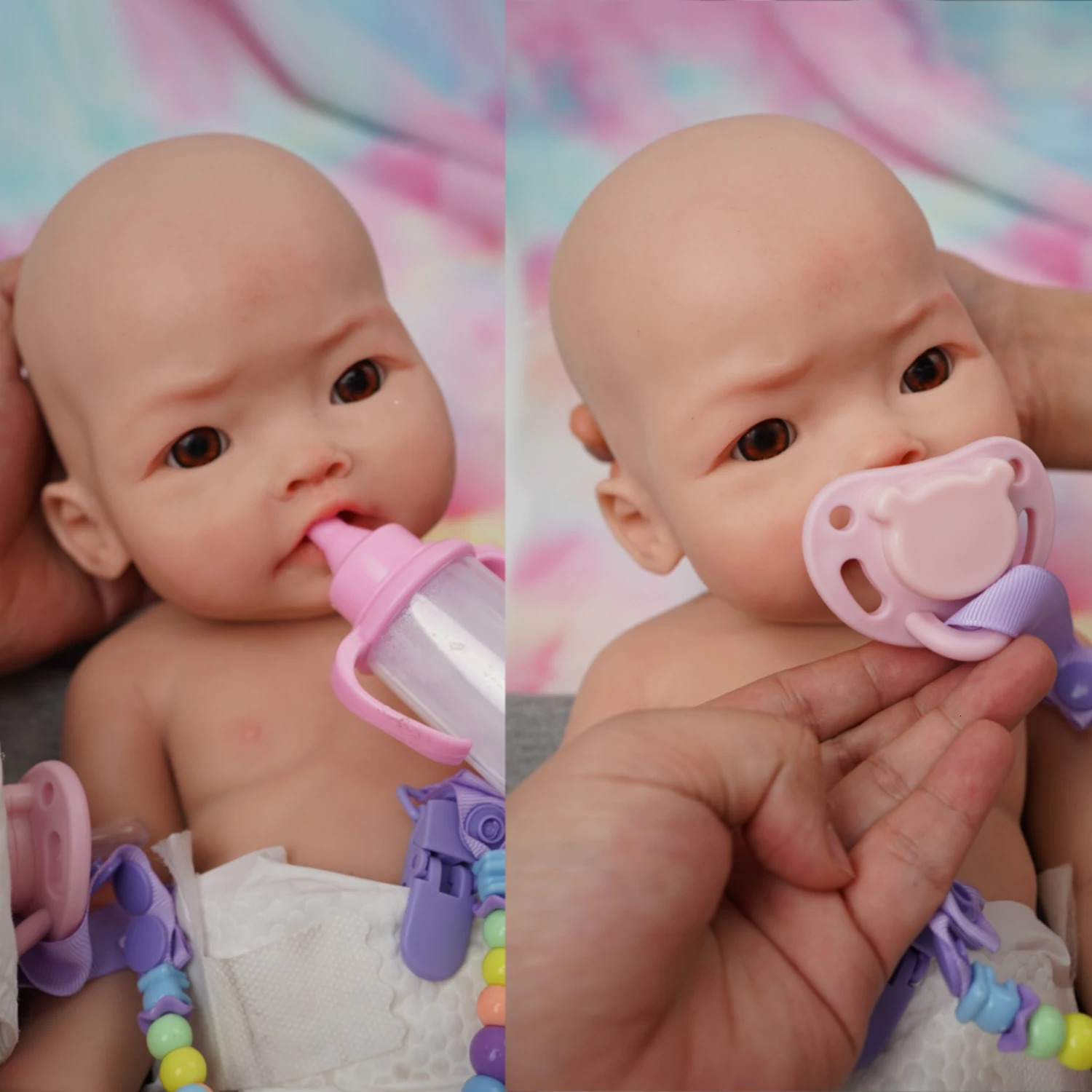 17 35Kg Micro Preemie Full Body Silicone Baby Doll HarveyLifelike Mini Reborn Surprice Children AntiStress My Melody 240119