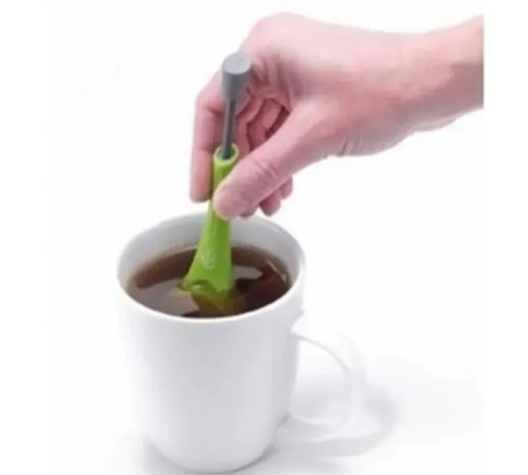 Infuser Gadget Measure Swirl Steep Stir And Press Plastic Tea Coffee Strainer Hot Healthy container 0126