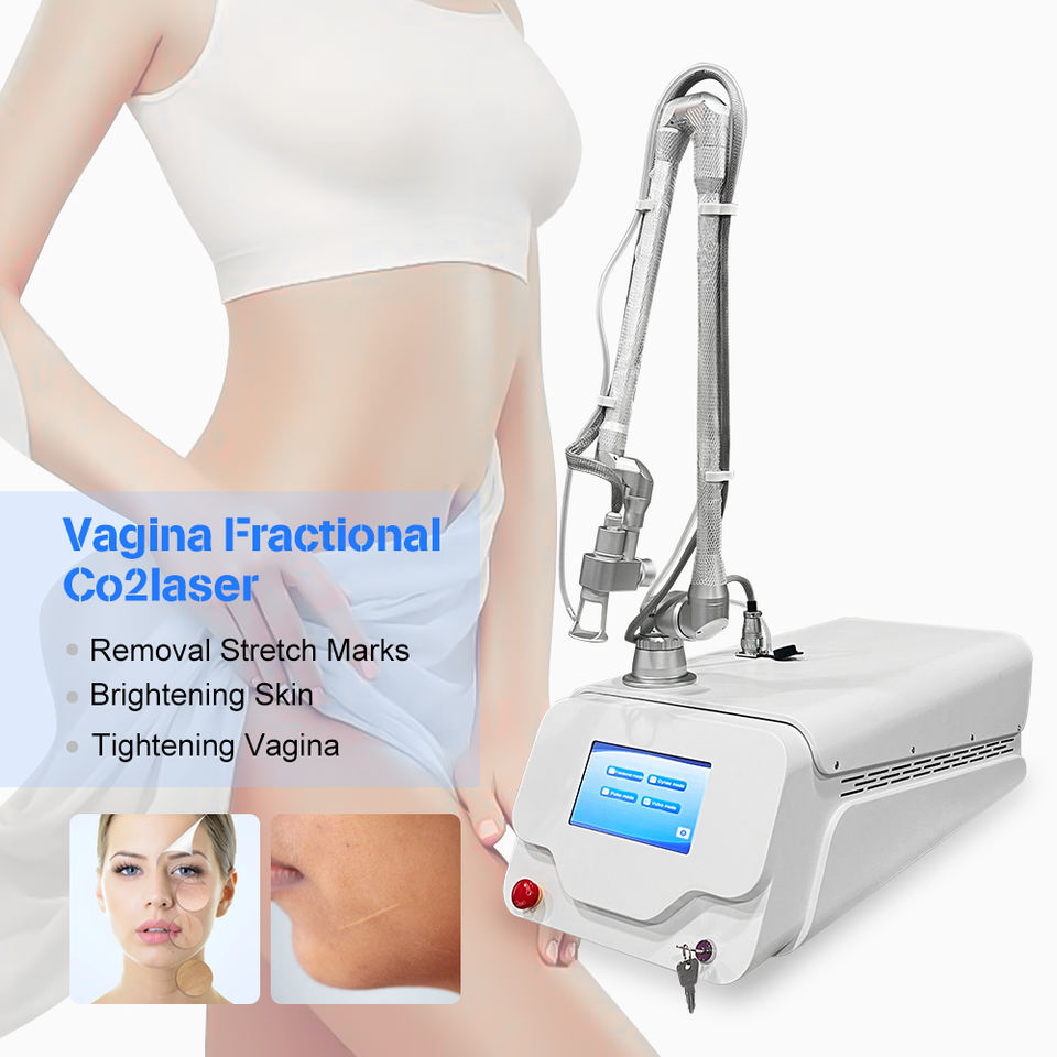 Portable Co2 Laser Fractional Machine Manufacturer Skin Resurfacing Vaginal Tightening Remove Acne Marks Remove Whitening Co2 Fractional Laser Machine