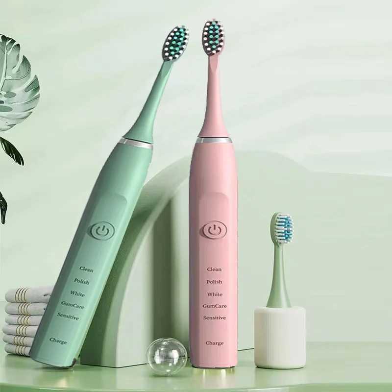 Toothbrush Sonic Electric Toothbrush Ultrasonic Automatic USB Rechargeable IPX7 Waterproof Toothbrush Replaceable Tooth Brush Head