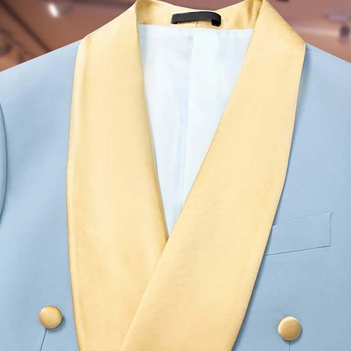 Light Sky Blue Wedding Tuxedos One Button Mens Suits 3 Pieces Sets Shawl Lapel Blazers Formal Suit With Jacket Vest And Pants