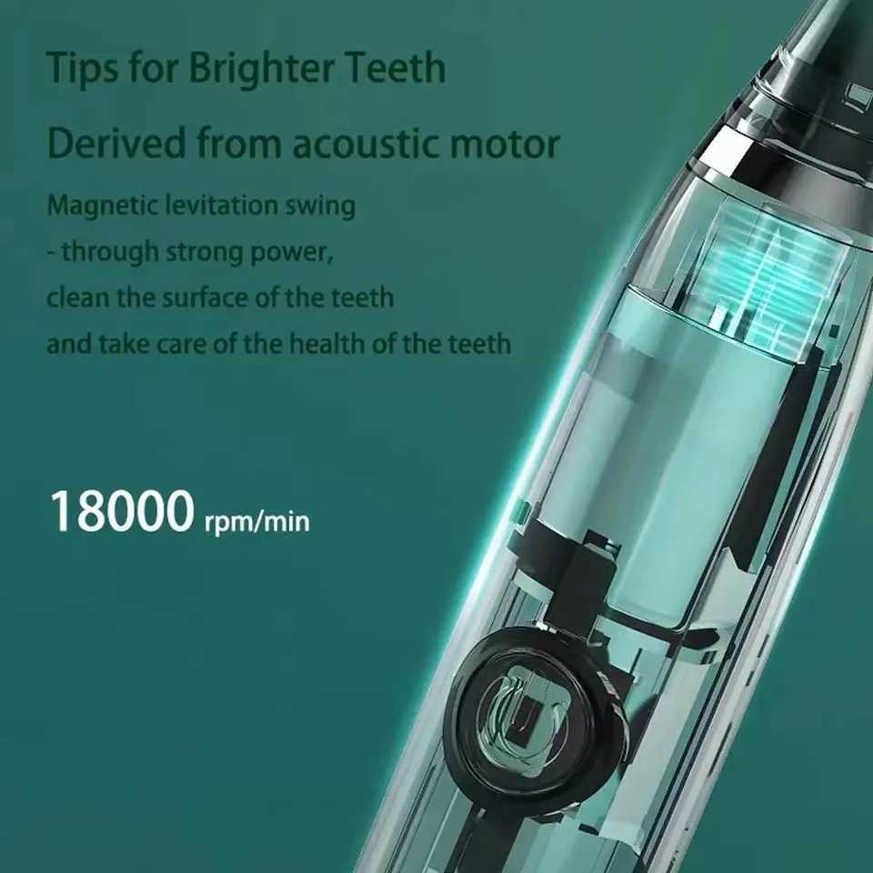 Toothbrush Sonic Electric Toothbrush Ultrasonic Automatic USB Rechargeable IPX7 Waterproof Toothbrush Replaceable Tooth Brush Head