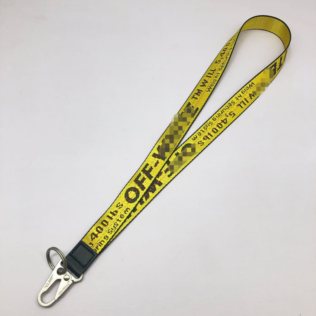 Trendy Brand Canvas Lanyards Mobile Phone Pendant Simple Woven Strap Car Keychains Multi-purpose Wrist Strap Accessory