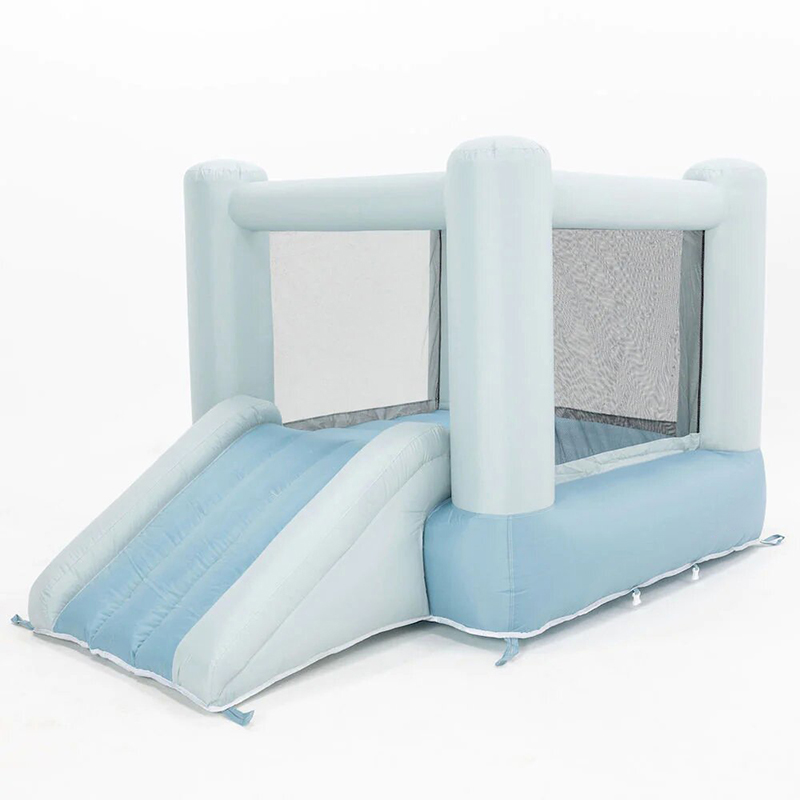 free shipment,outdoor activities mini kids Bounce House, 8x6ft toddlers Inflatable Rainbow Bounce House Jump Castle for party