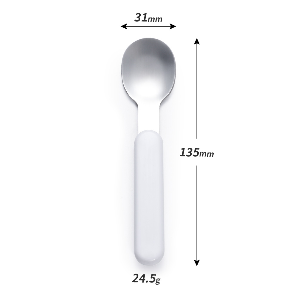 Sublimation Children Cutlery Set White Blank DIY Fork Knife Spoon Stainless Steel Cutlery Portable Kids Tableware Customized LOGO