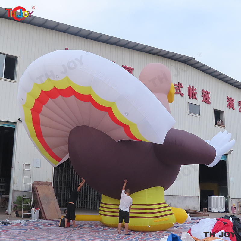 wholesale outdoor activities 6m 20ft Advertising Giant Inflatables Turkey Inflatable Balloon Animal Mascot Chicken Model Blow Up Turkey