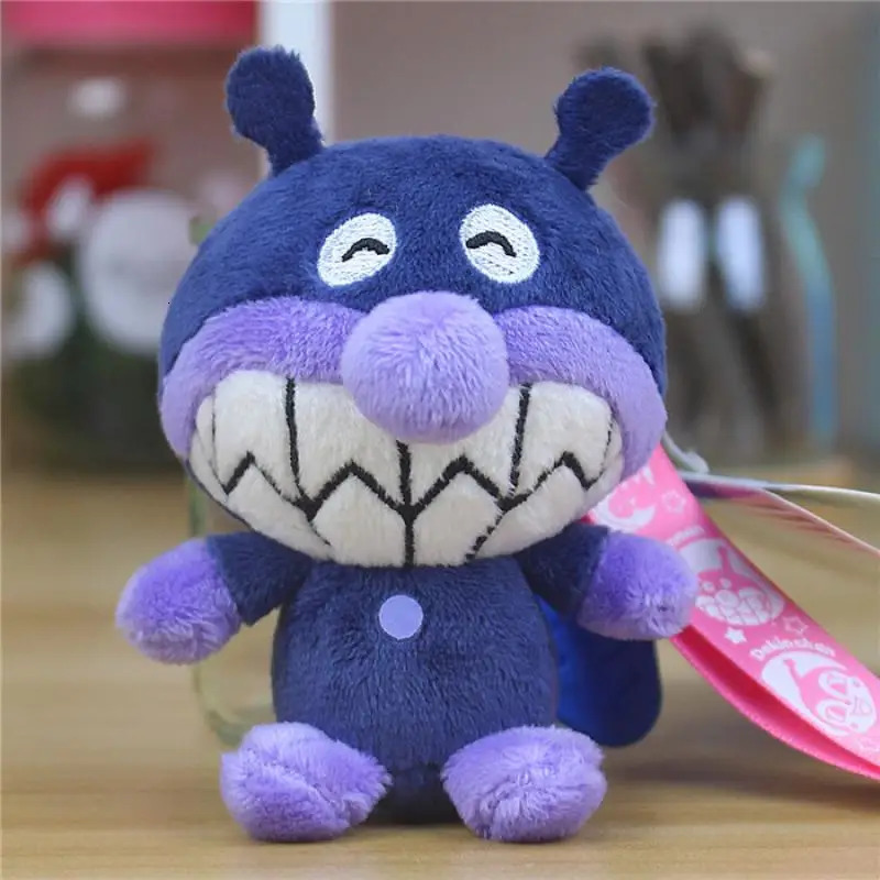 Kawaii Anpanman Baikinman Plush Toys Doll Cartoon Keychain Backpack Pendant for Friends' Birthday and Christmas Gifts Peripheral 240122