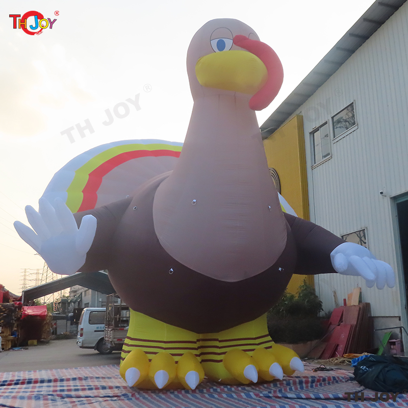 wholesale outdoor activities 6m 20ft Advertising Giant Inflatables Turkey Inflatable Balloon Animal Mascot Chicken Model Blow Up Turkey