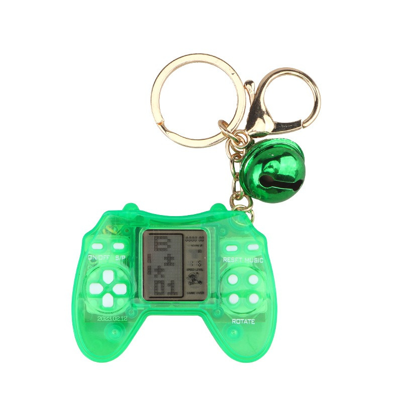 Mini Handheld Portable Gamepad Game Players Retro Game Controller Box Keychain Built In Games Controller Mini Video Game Console Key Hanging Toy Drops