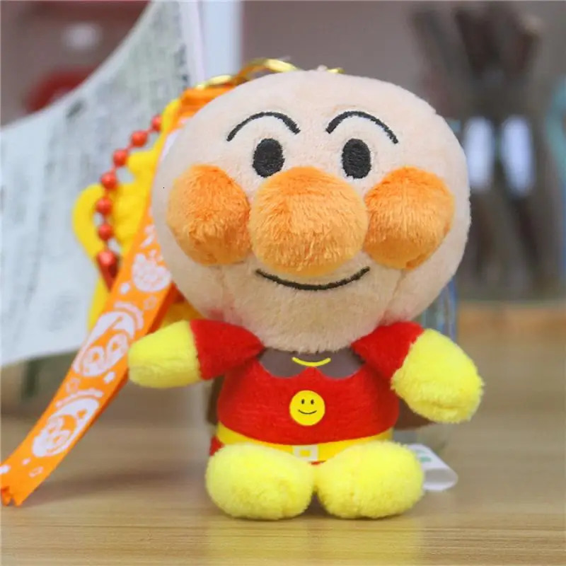 Kawaii Anpanman Baikinman Plush Toys Doll Cartoon Keychain Backpack Pendant for Friends' Birthday and Christmas Gifts Peripheral 240122