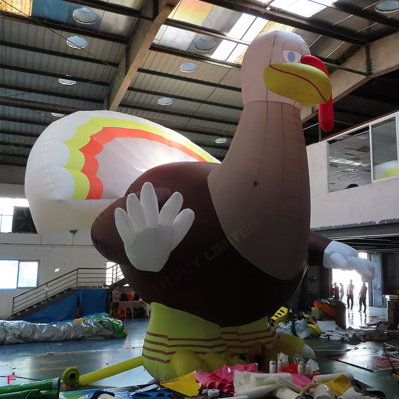 wholesale outdoor activities 6m 20ft Advertising Giant Inflatables Turkey Inflatable Balloon Animal Mascot Chicken Model Blow Up Turkey