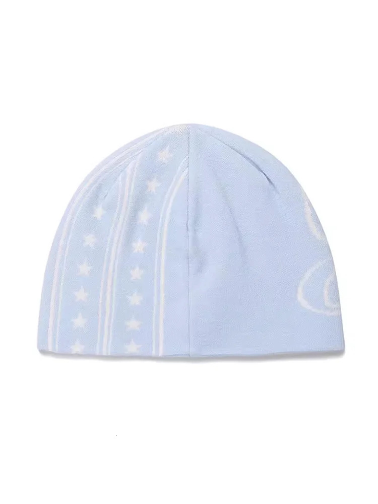 Women's Hat Beanie Knit Star Winter Y2k Streetwear Korean Fashion Kpop Wool Pullover Graphic Aesthetic Gothic Unisex Accessories 240124