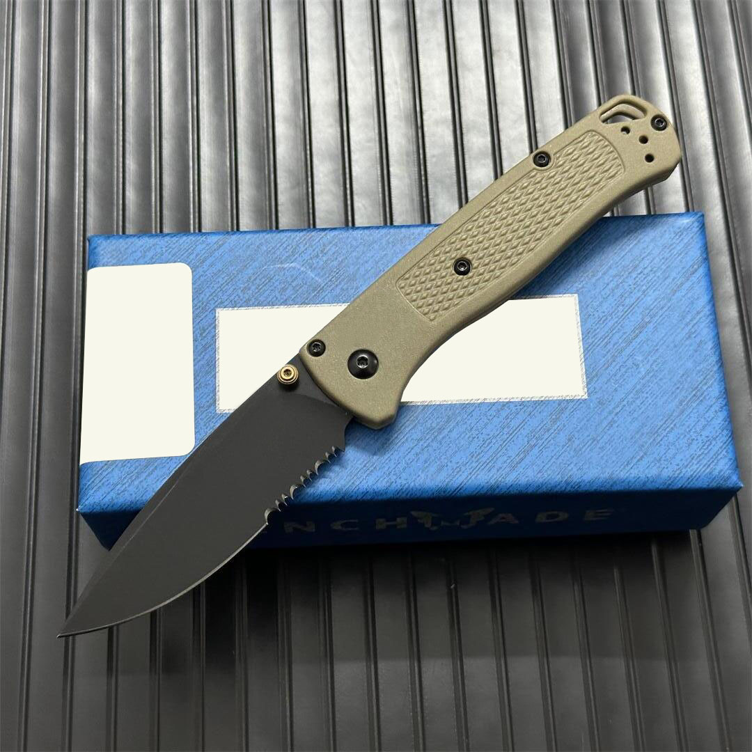4Models Serrated 535/535-3 Folding Knife 3.24 S30V Blade Nylon Fiber Handle Outdoor Hunt Camp Rescue Survival Tactical Knives 535-1 535BK-4 EDC Tools
