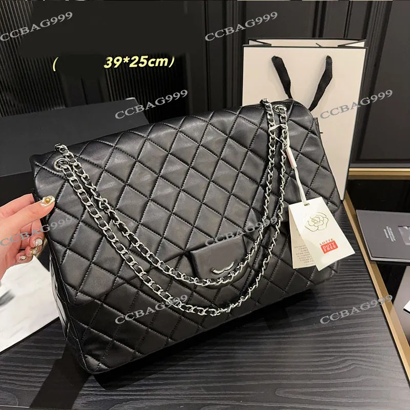 Designer Chain Handbags Fashion Shoulder Bag for Women Maxi Totes Classic Flap Bag Lambskin Caviar Leather Hardware Matelasse Large Capacity Shoulder Bags