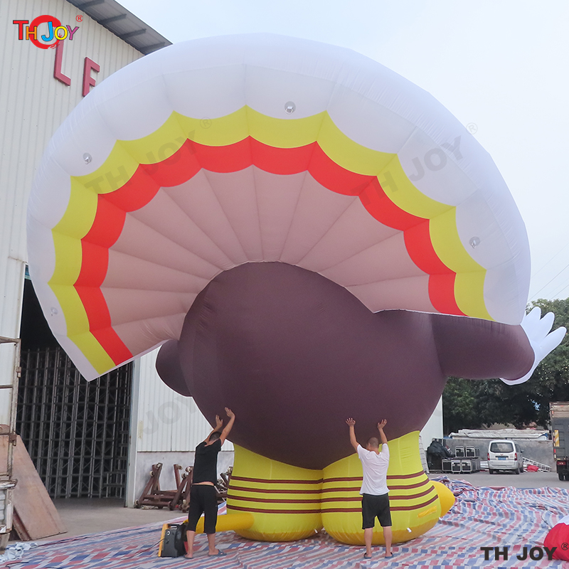 wholesale outdoor activities 6m 20ft Advertising Giant Inflatables Turkey Inflatable Balloon Animal Mascot Chicken Model Blow Up Turkey