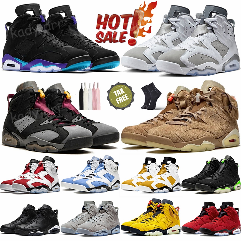 Jumpman 6 6s Basketball Shoes Designer Men Women Georgetown Red Oreo UNC White Midnight Navy British Khaki Olive Black Cat Cool Grey Mens Trainers Sports Sneakers
