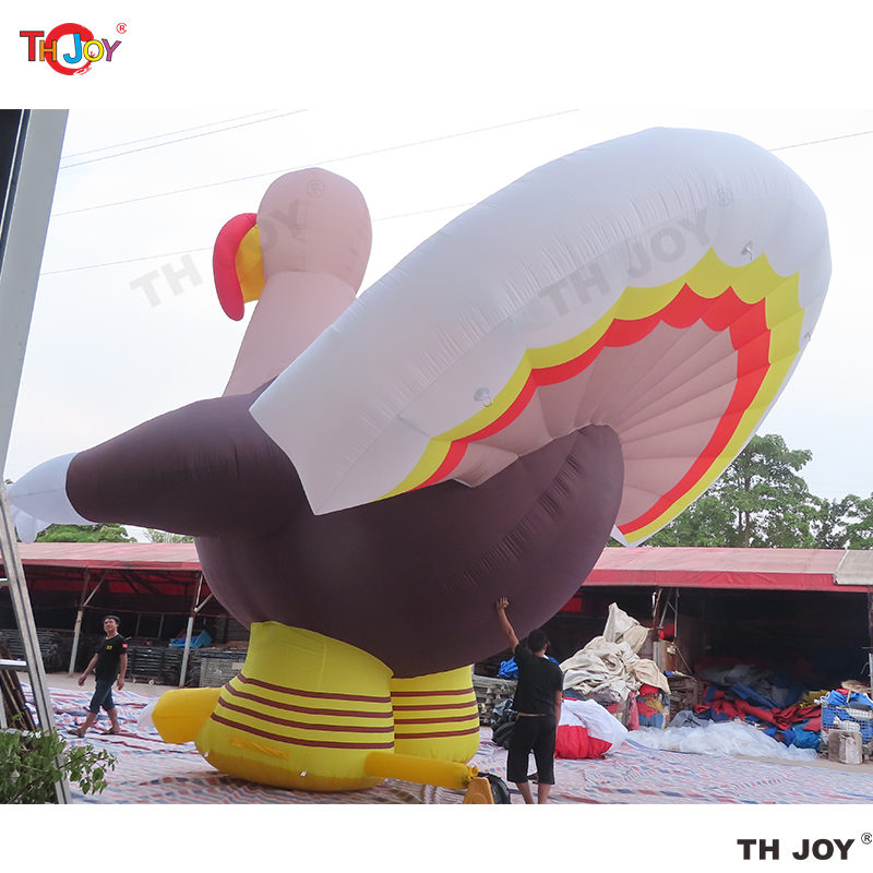 wholesale outdoor activities 6m 20ft Advertising Giant Inflatables Turkey Inflatable Balloon Animal Mascot Chicken Model Blow Up Turkey