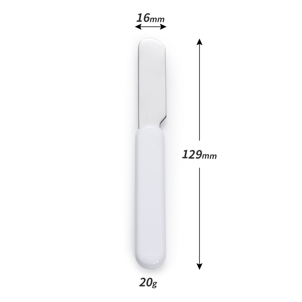 Sublimation Children Cutlery Set White Blank DIY Fork Knife Spoon Stainless Steel Cutlery Portable Kids Tableware Customized LOGO