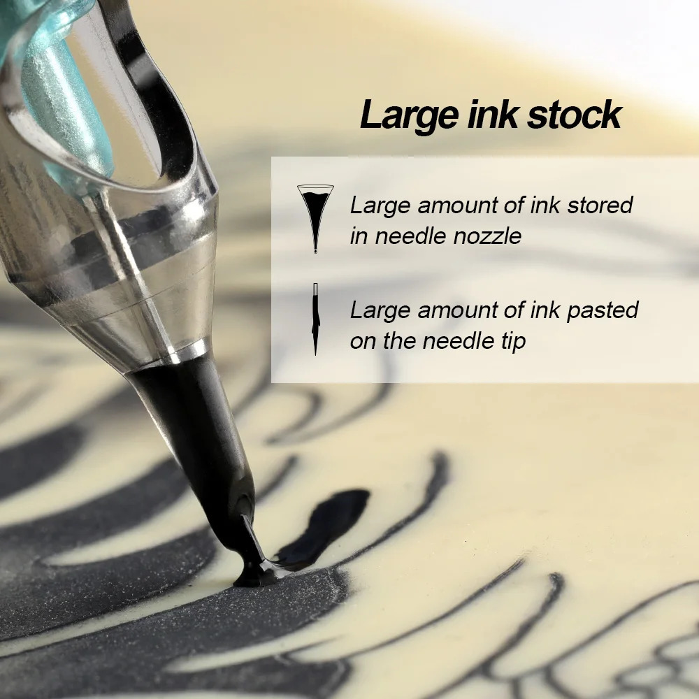 STIGMA 20Pcs Tattoo Needle Cartridge Round Liner Disposable Eyebrow Cartridge 0.3/0.35MM Makeup Tattoo Supplies 240122