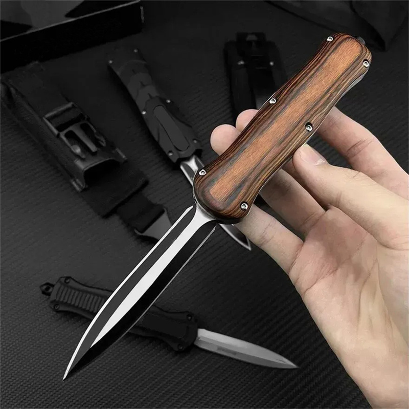2025 Hot 3Models High Quality A016 /3300 Assisted Pocket Knives 440C Steel Zinc Alloy Handle hined Tactical Gear Outdoor Survival Hunting Knife 4850 7