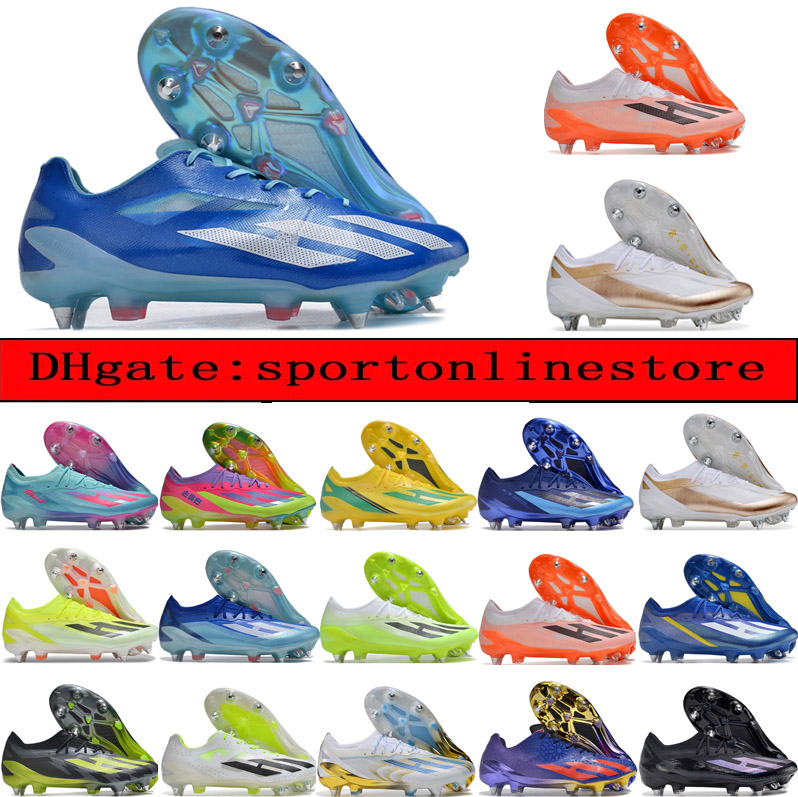 Send With Bag Quality New Season Soccer Boots X Crazyfast.1 SG Metal Nails Messis Football Cleats For Mens Trainers Comfortable Crazyfast Soccer Shoes men outdoor