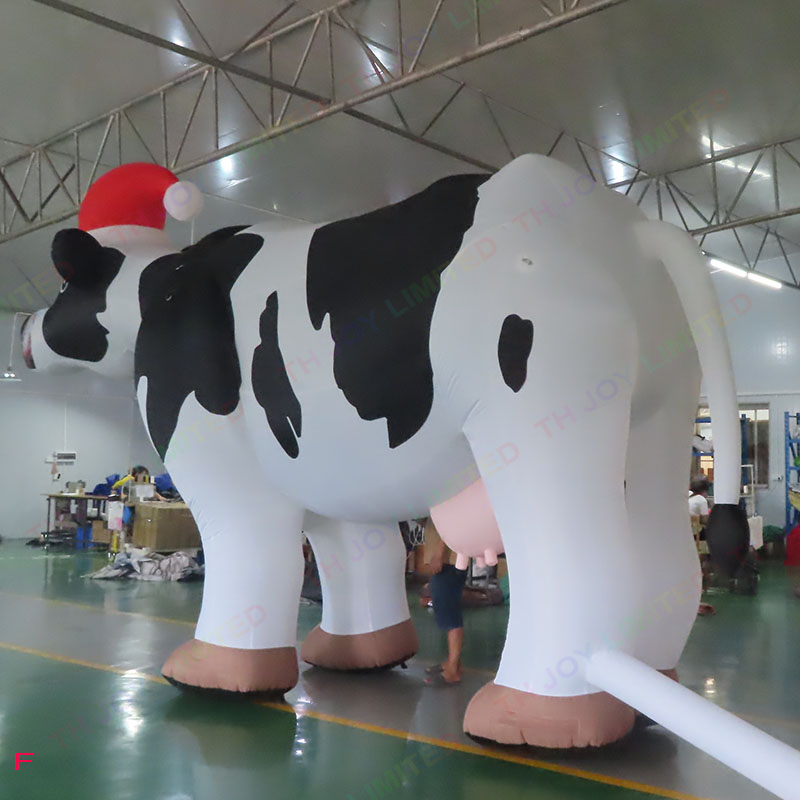 5mH (16.5ft) With blower outdoor activities Custom Giant Inflatable Dutch Dairy Milk Cow for Advertising