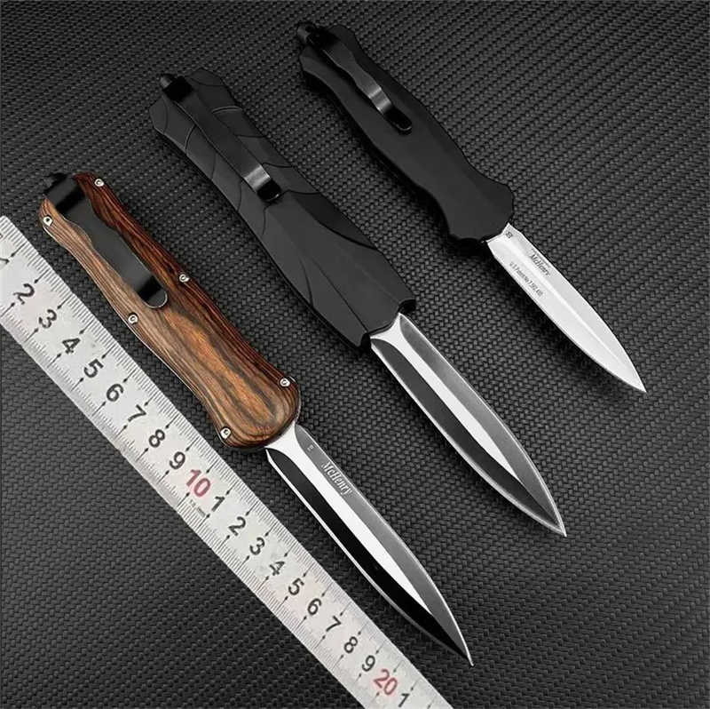 2025 Hot 3Models High Quality A016 /3300 Assisted Pocket Knives 440C Steel Zinc Alloy Handle hined Tactical Gear Outdoor Survival Hunting Knife 4850 7
