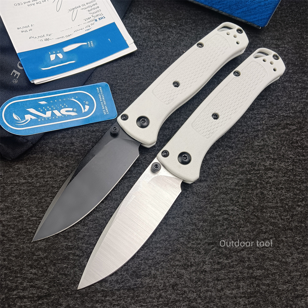BM Mini Bugout 533 Pocket Folding Knife S30V Drop Point Blade Tactical Hunting Camping Outdoor EDC Knives - White Handle