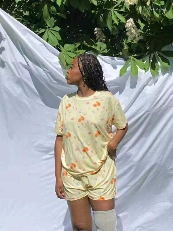 Women's 2024 Floral Pama Set - 2Pcs Vintage Y2K Soft Loungewear Sleepwear