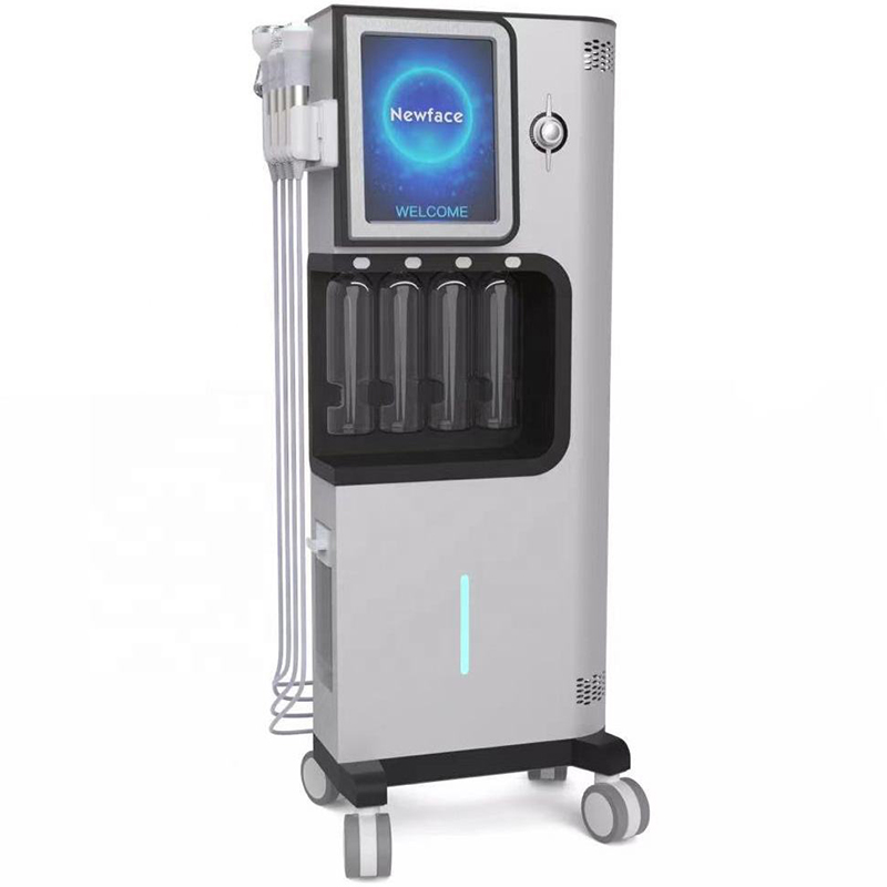 New Arrival 8 IN 1 Alice Super Bubble Max OXYGLOW Jet Peel Facial Hydrodermabrasion Super CO2 Bubble Machine