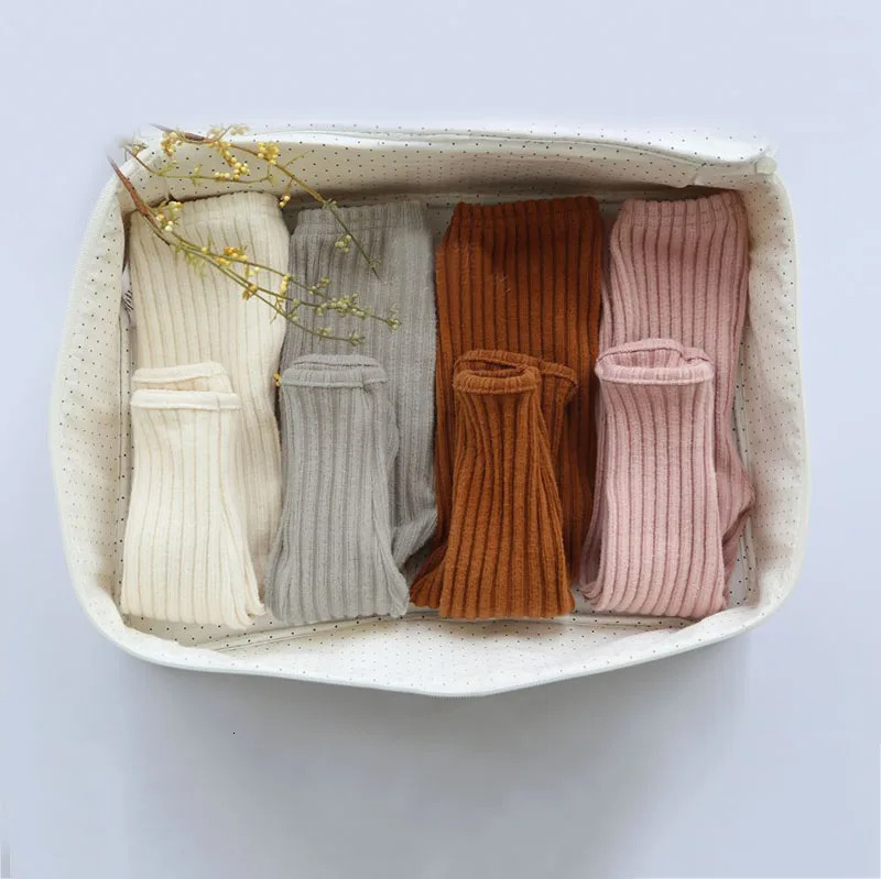 Winter Toddler Baby Clothes Sets Girls Boys Knit Sweater Tops Leggings Pants Children Pajamas Kids Thermal Underwear For 0-5Y 240118