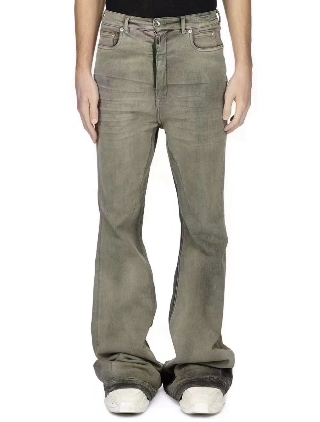 Men Pants Flare Jeans for Men Oversized Jeans With Wide Leg Flared Pants Men Loose Causal Pants