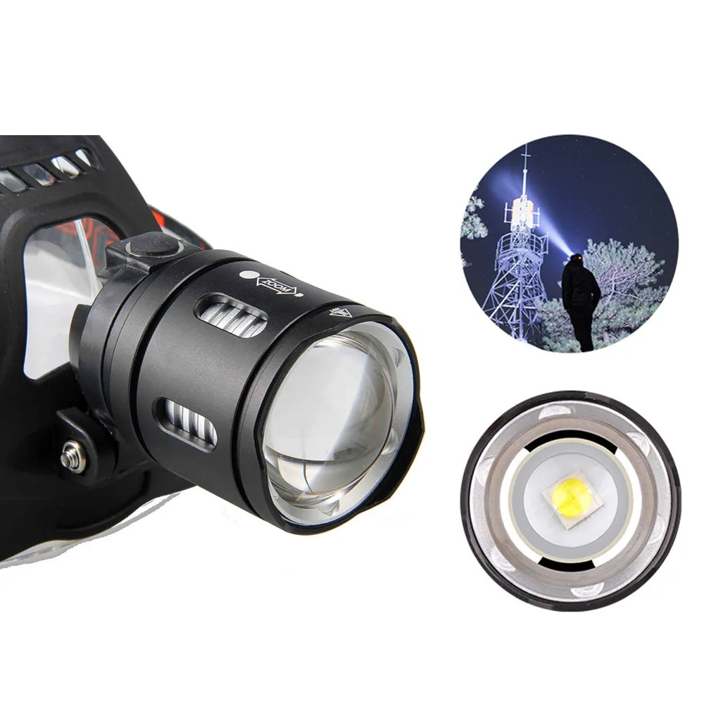 Powerful XHP702 XHP502 Led Headlamp Headlight Zoom Head Lamp Flashlight Torch 18650 battery USB Rechargeable Fishing Lantern 240127