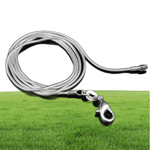 Big Promotions ! 100 pcs 925 Sterling Silver Smooth Chain Necklace Lobster Clasps Chain Jewelry Size 1mm 16inch --- 24inch