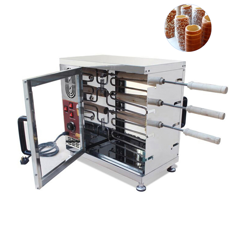 16 Roller Commercial Bread Roll Ice Cream Machine Electric Chimney Cake Oven Kurtos Kalacs Grill Roll Maker Machine