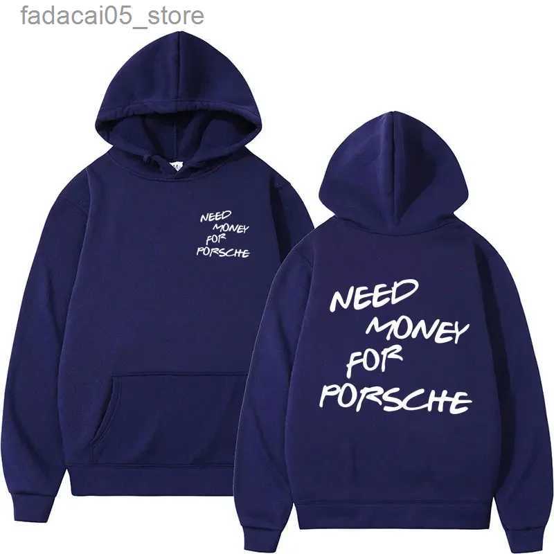Men's Hoodies Sweatshirts Funny Need Money Letter Print Hoodie Fashion Design Men's Women's Sweatshirt Fleece Oversized Couples Casual 