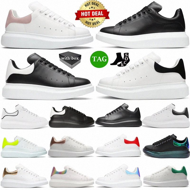 With box Designer Oversized Sneakers Platform Scarpe Casual shoes Leather Lace Up White Black Mens velvet suede Chaussures de Espadrilles Men Womens Sports Trainer