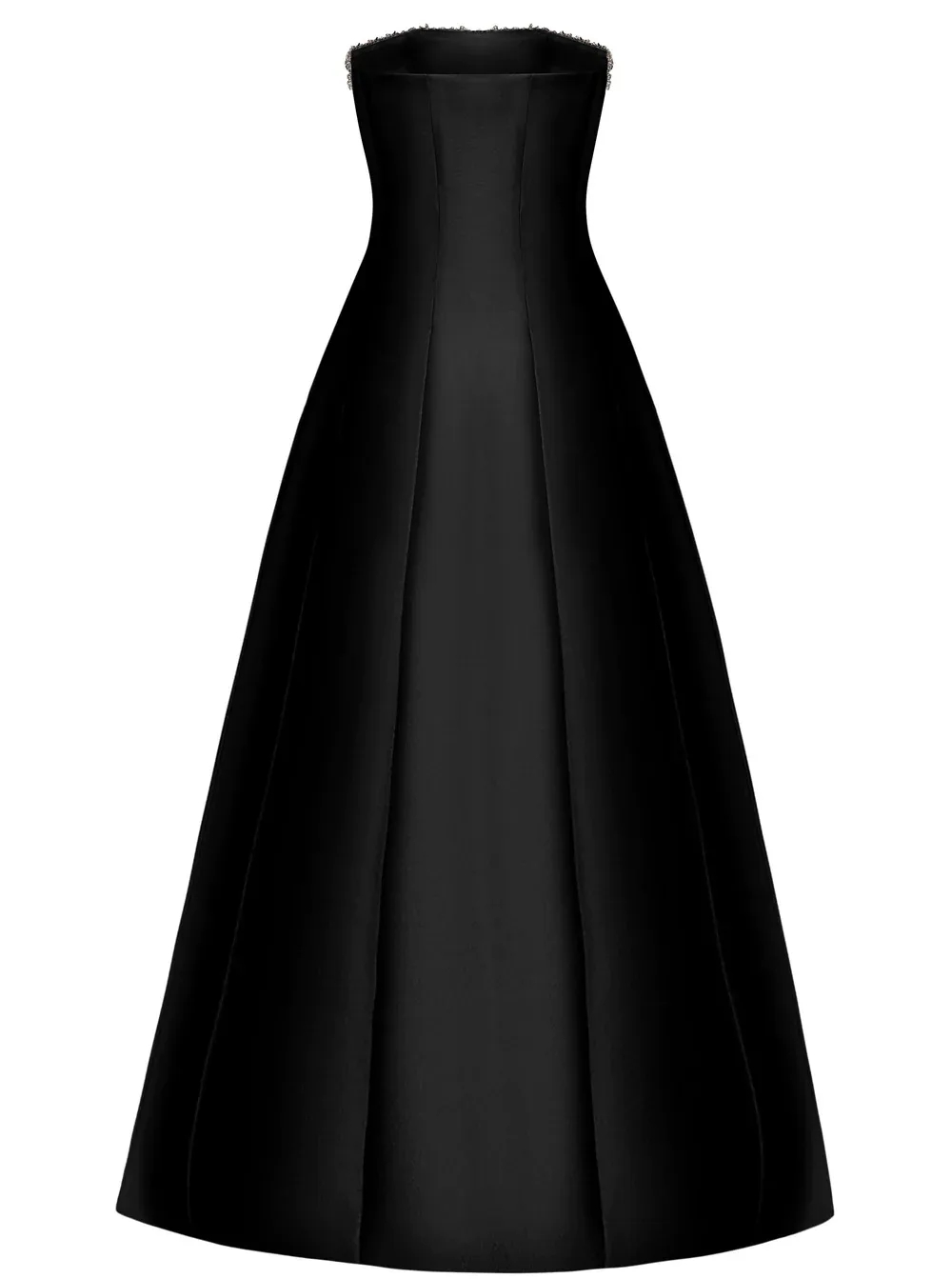 Luxury 2026 Black Evening Formal Dress Strapless Crystal Beads Women A-line Satin Prom Party Gowns Birthday Wear Arabic Dubai Robe De Soiree