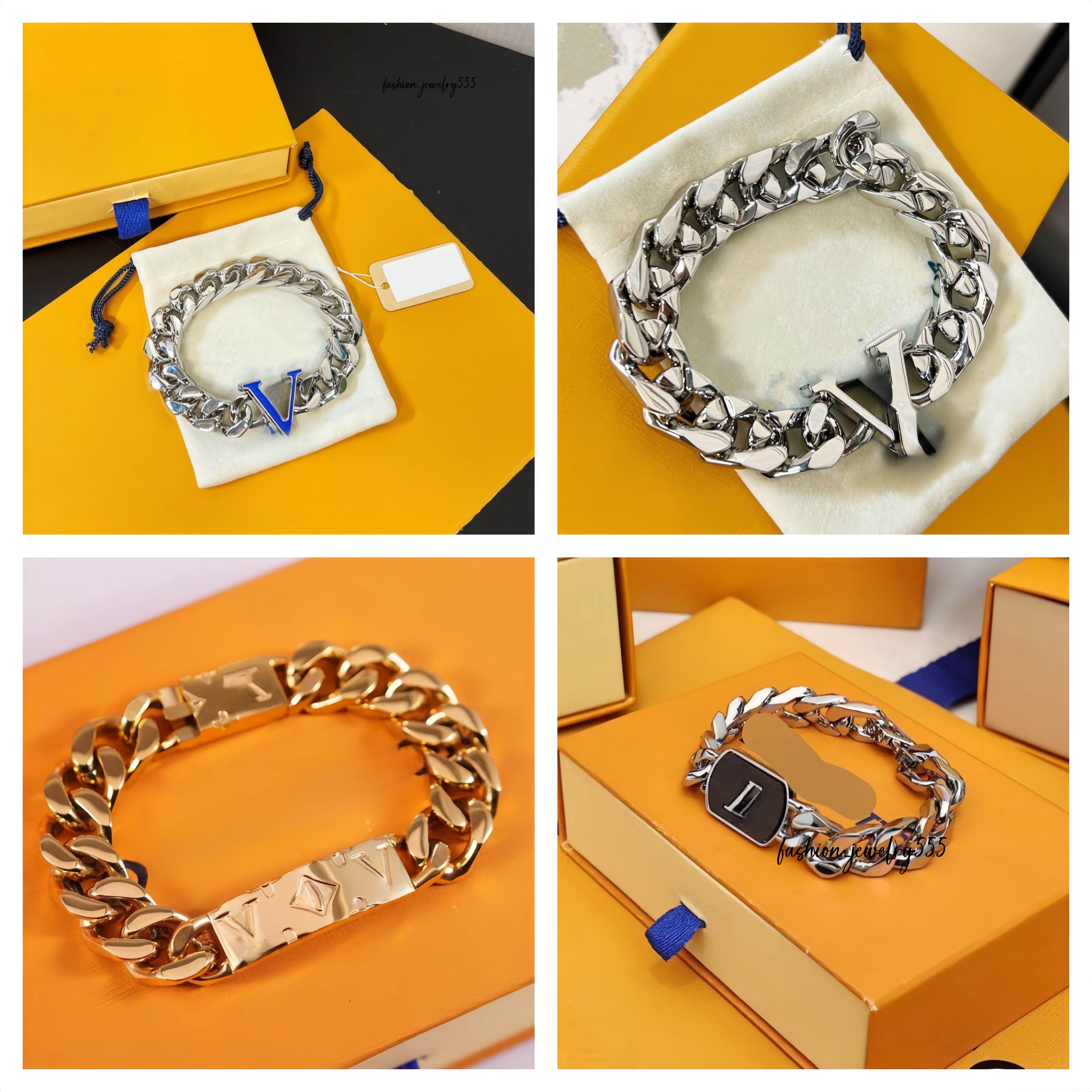 Luxury Designer Cuban Chain Bracelet Personalized High Quality Fashion Jewelry for Men and Women Perfect Gift