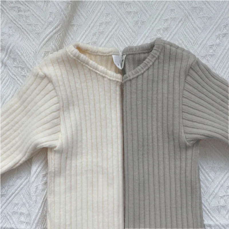 Winter Toddler Baby Clothes Sets Girls Boys Knit Sweater Tops Leggings Pants Children Pajamas Kids Thermal Underwear For 0-5Y 240118