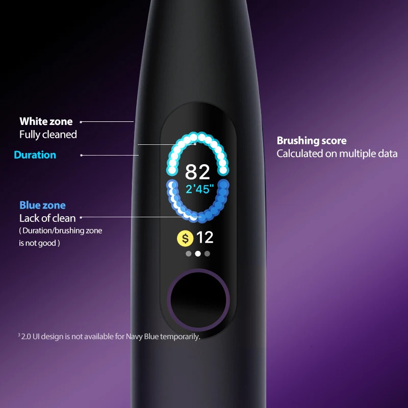 Oclean X Pro Smart Sonic Electrical Toothbrush Set IPX7 Whiten Brush Rechargeable Automatic Teethbrushes 240127